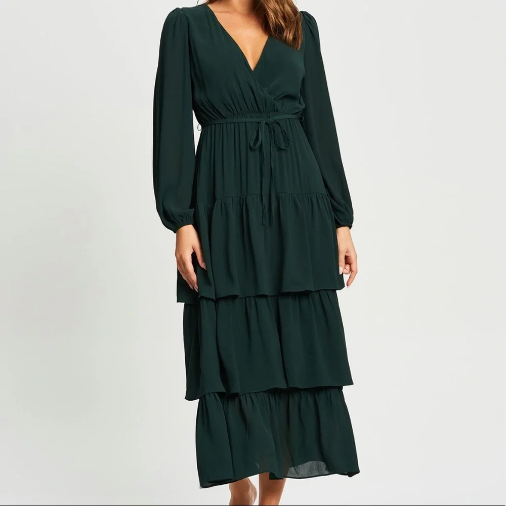 Brand new! Never worn! Tussah, emerald midi dress! Size 10 - Picture 1 of 10
